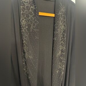 Bleeker & McDougal Black Blazer with Intricate Gold Accents